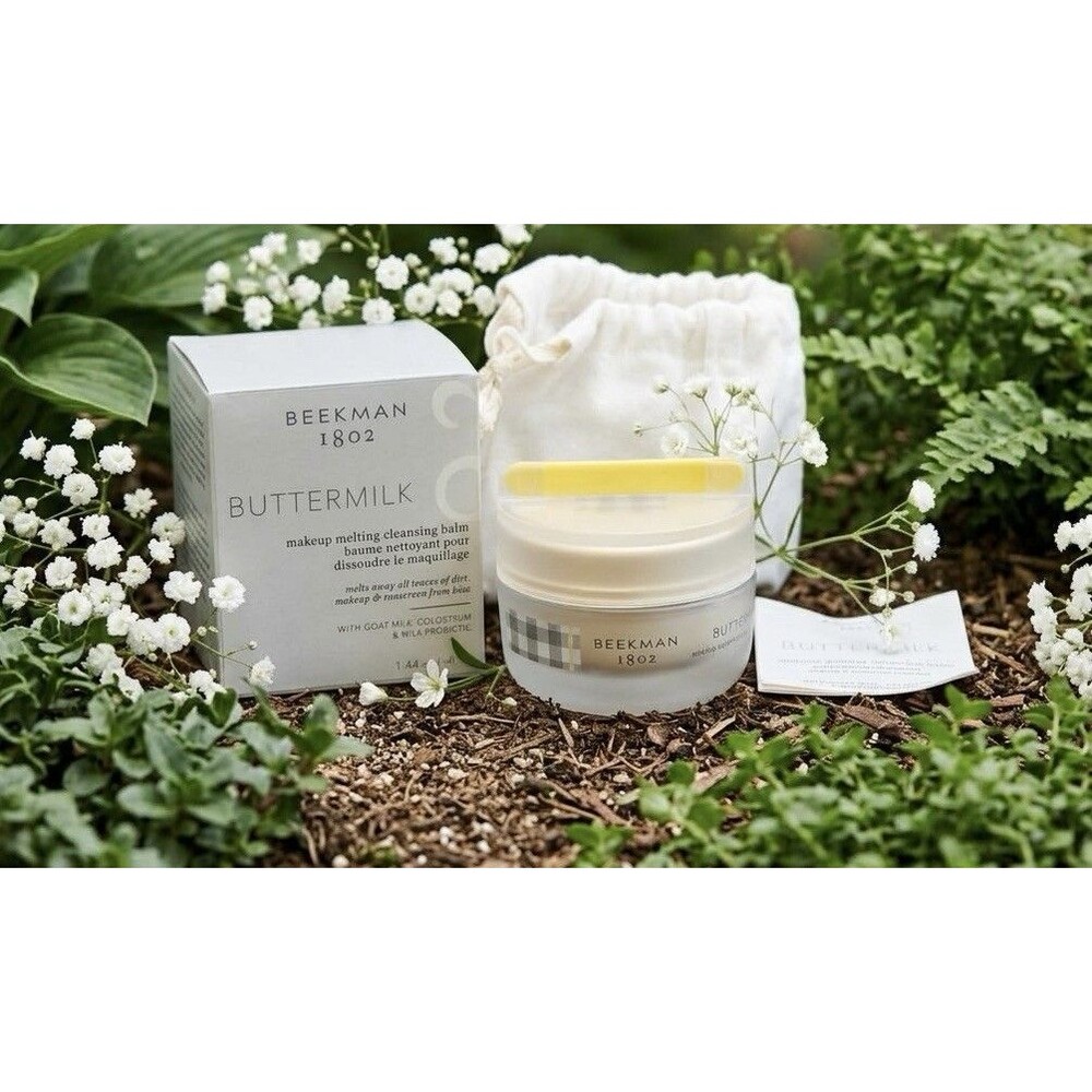 ORIGINAL BEEKMAN 1802 BUTTERMILK MAKE-UP MELTING CLEANSING BALM 1.44 oz. ~NEW~